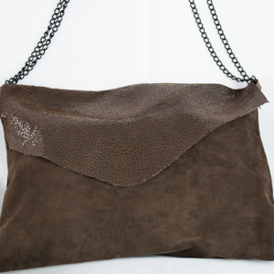 Brown small leather bag - Image 2