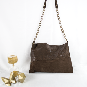 Brown small leather bag - Image 4